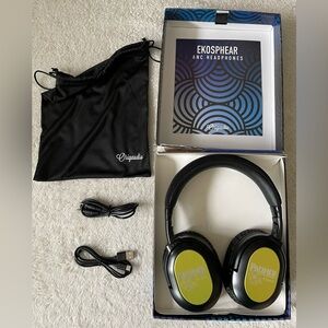 Ekosphear ANC Headphones with Black and Yellow Design NWB